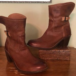 Lightly used Frye leather short boots